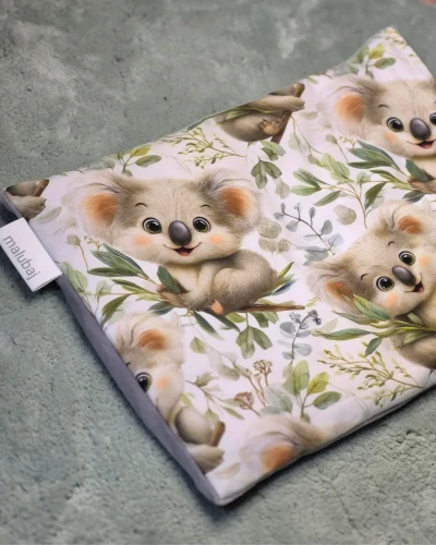 poduszka obciążeniowa dziecięca koala szary plusz Malubaj