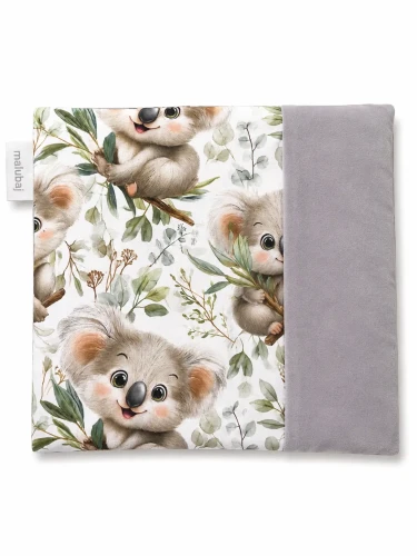 poduszka sensoryczna obciążeniowa dla dziecka koala plusz szary